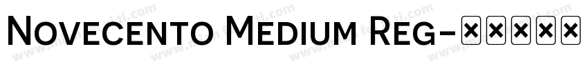 Novecento Medium Reg字体转换